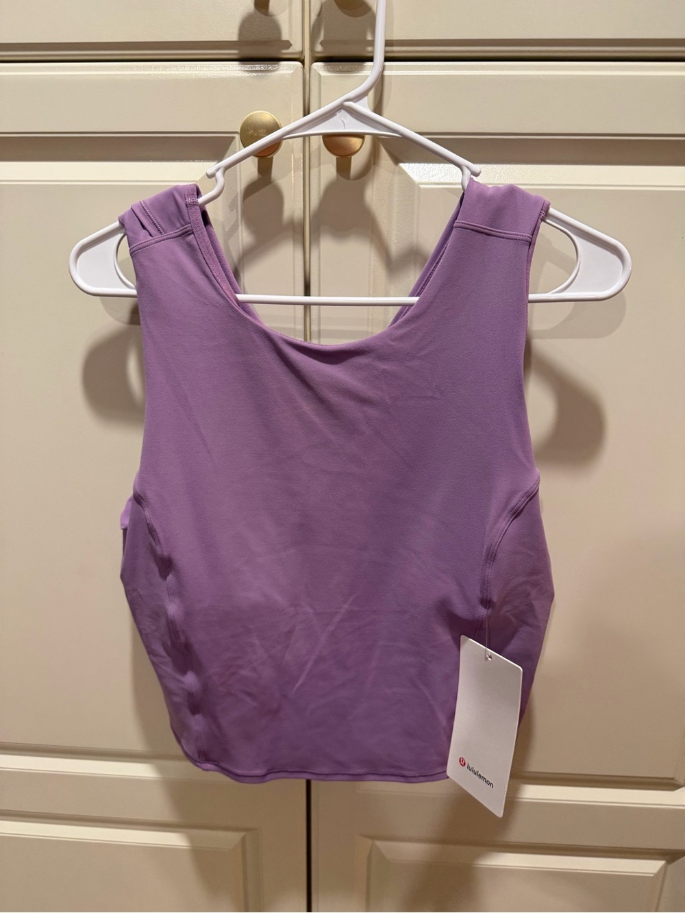 Lululemon Nulu Twist Back Yoga Tank, 12, Color: Wisp